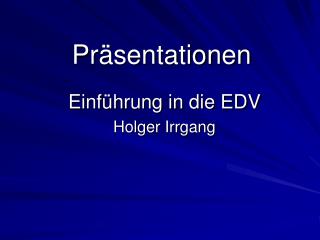 pr sentationen
