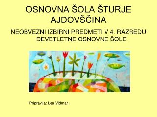 osnovna ola turje ajdov ina