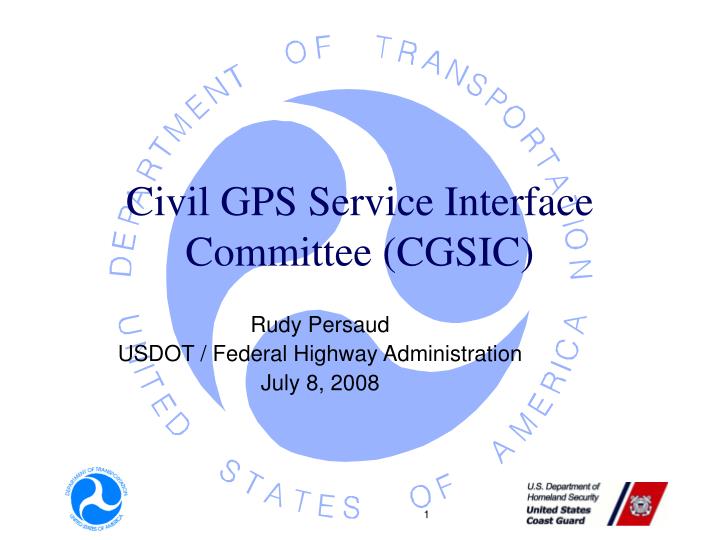 civil gps service interface committee cgsic