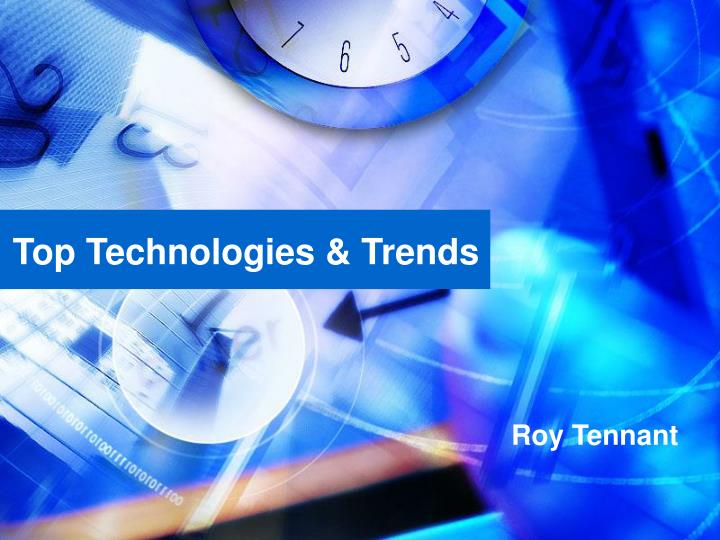 top technologies trends