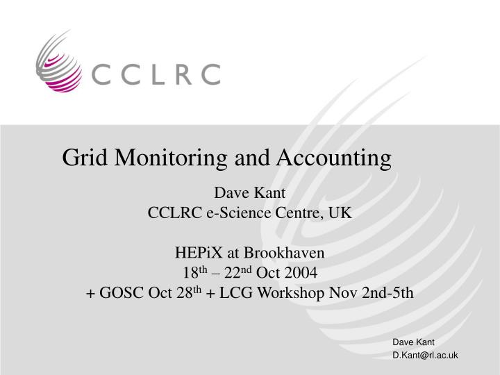grid monitoring and accounting