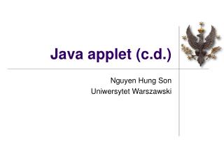 java applet c d