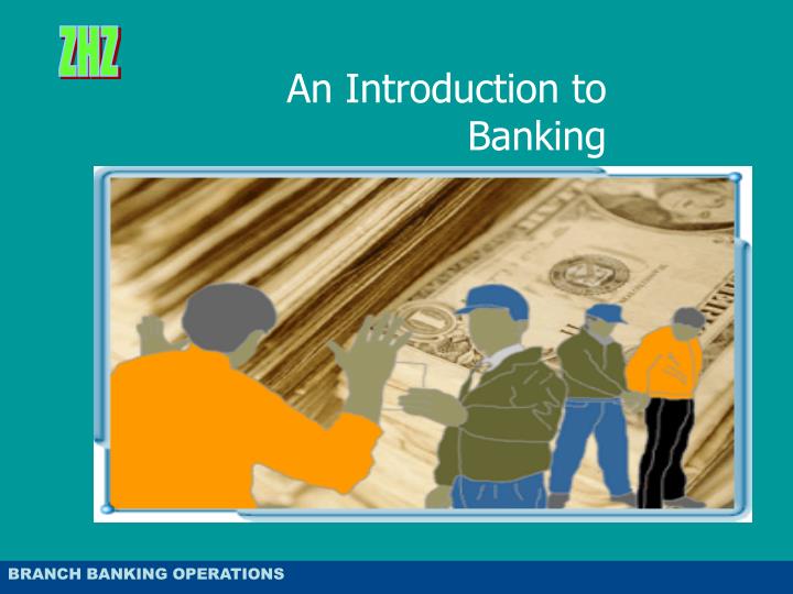 an introduction to banking