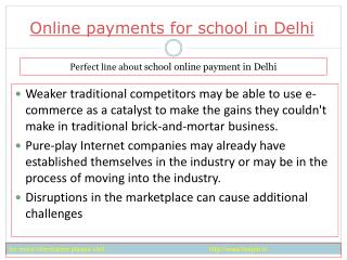 view about Online payment for school in Delhi