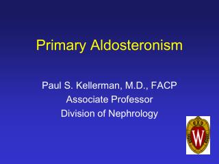 Primary Aldosteronism