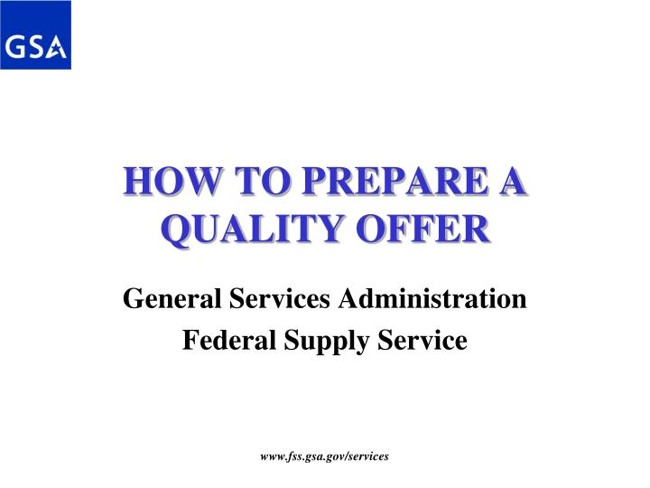 how to prepare a quality offer