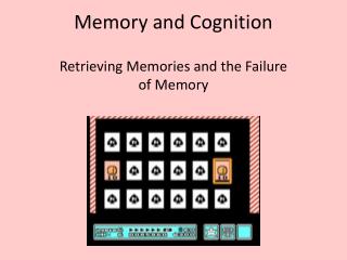 Memory and Cognition