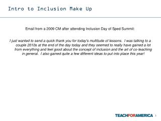 Intro to Inclusion Make Up
