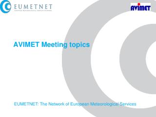 AVIMET Meeting topics