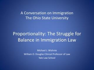 A Conversation on Immigration The Ohio State University