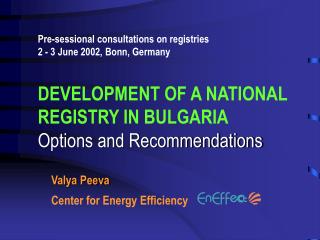 Valya Peeva Center for Energy Efficiency