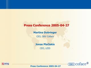 Press Conference 2005-04-27