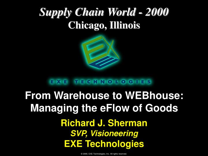 from warehouse to webhouse managing the eflow of goods