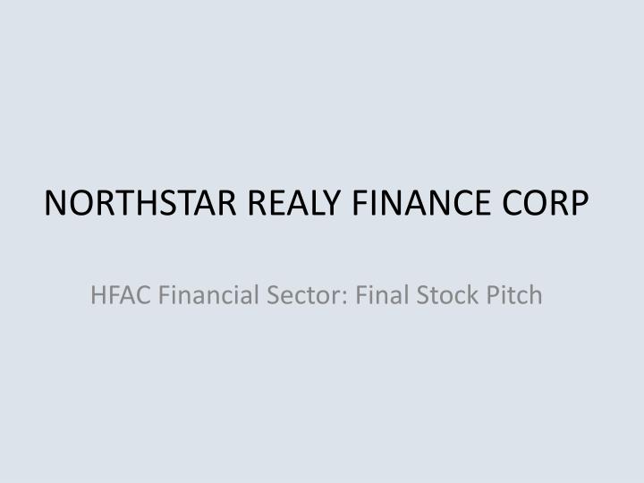 northstar realy finance corp