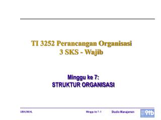 ti 3252 perancangan organisasi 3 sks wajib