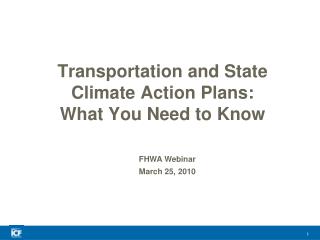 Transportation and State Climate Action Plans: What You Need to Know