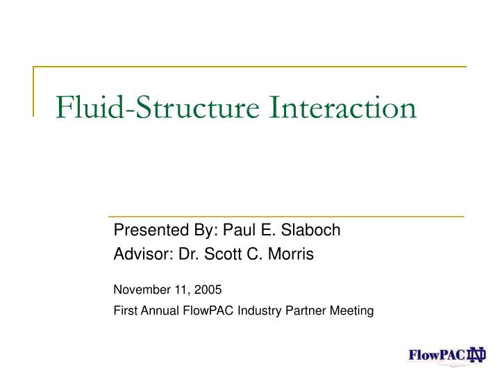 fluid structure interaction