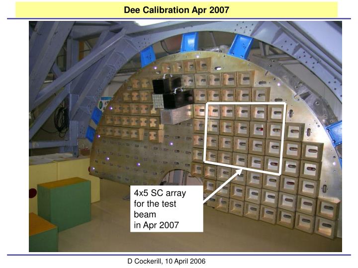 dee calibration apr 2007