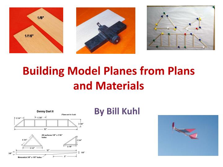 building model planes from plans and materials