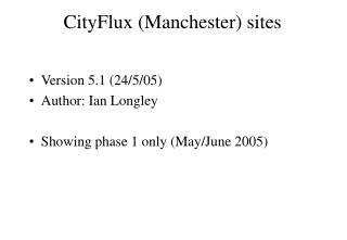 CityFlux (Manchester) sites