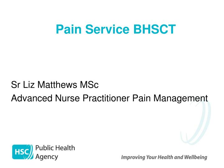 pain service bhsct