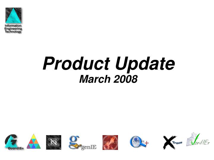 product update march 2008