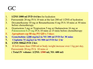1. 1/2NS 1000 ml IVD 4-6 hrs for hydration