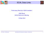 ECAL Data Links - slide 1