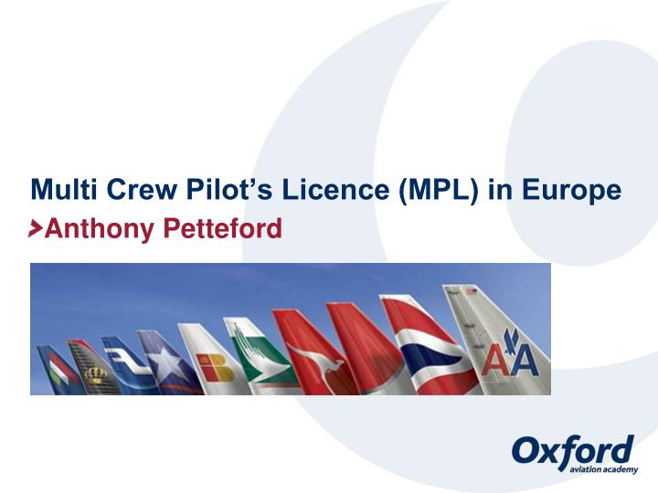 multi crew pilot s licence mpl in europe