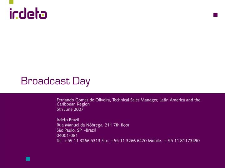 broadcast day