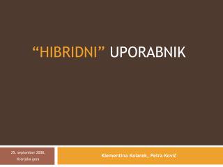 hibridni uporabnik