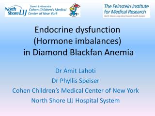 Endocrine dysfunction (Hormone imbalances) in Diamond Blackfan Anemia