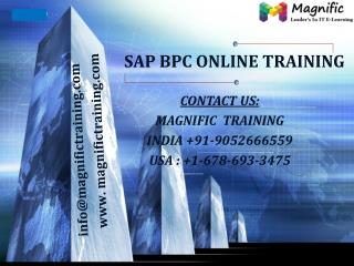 sap bpc online training USA,UK and Canada