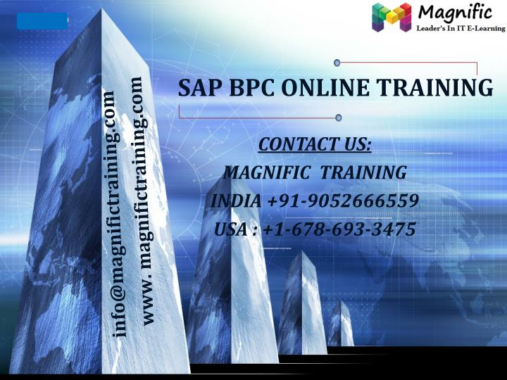 sap bpc online training