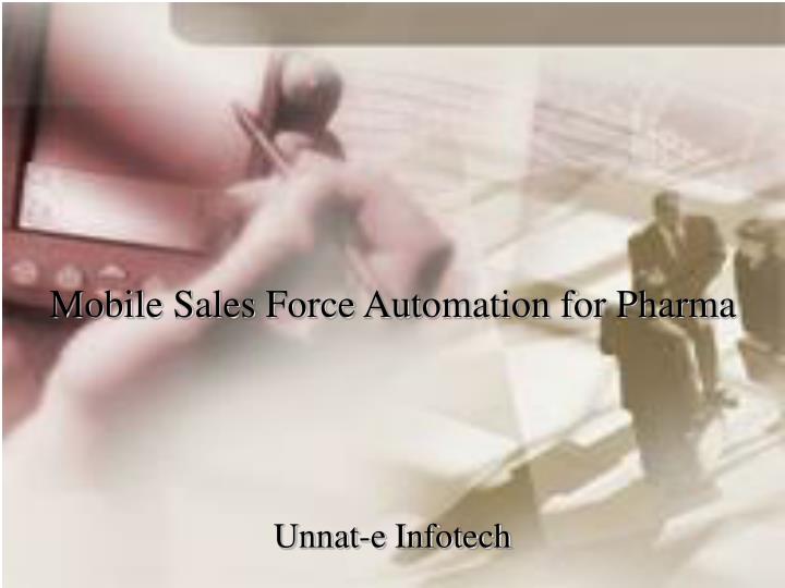 mobile sales force automation for pharma