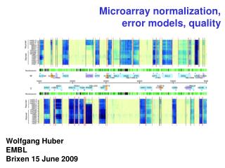 Microarray normalization, error models, quality