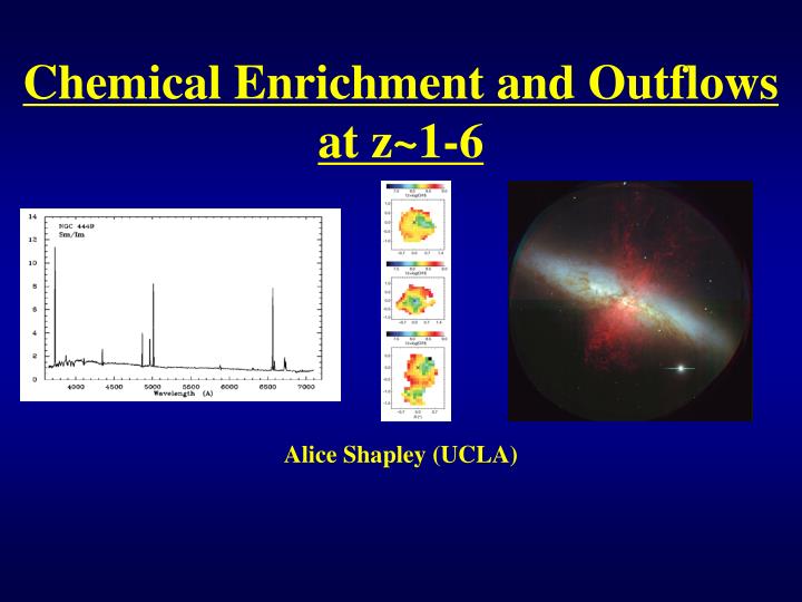 chemical enrichment and outflows at z 1 6