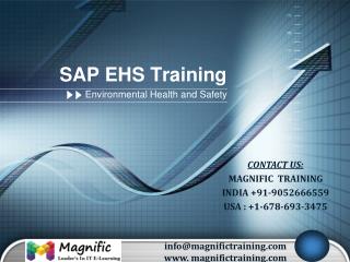 sap ehs online training USA,UK and Canada