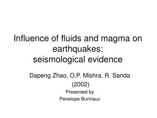 Influence of fluids and magma on earthquakes: seismological evidence