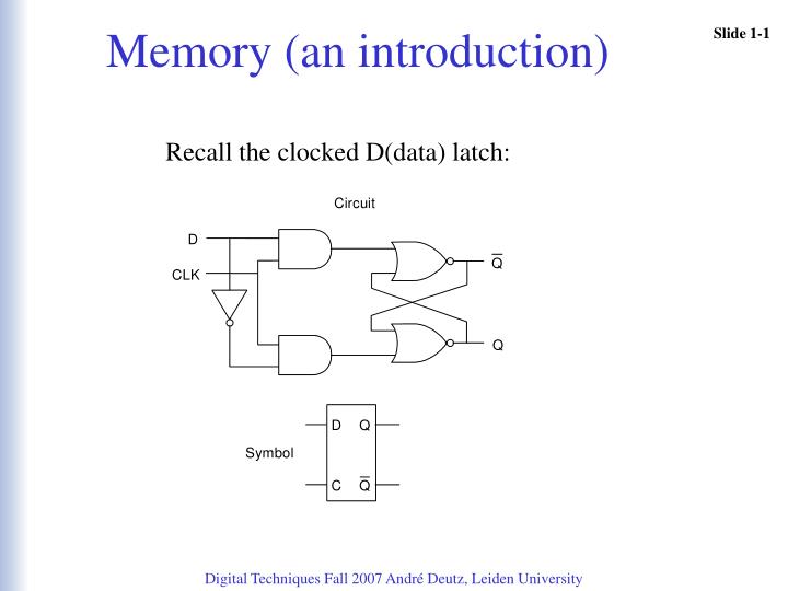 memory an introduction