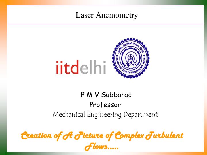 laser anemometry