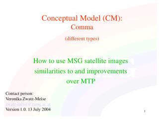 Conceptual Model (CM): Comma (different types)