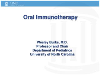 Oral Immunotherapy