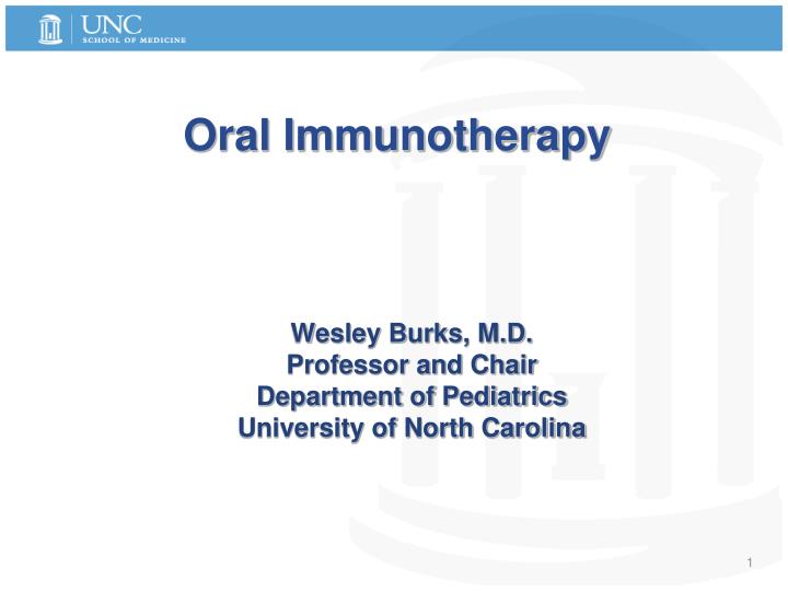 oral immunotherapy