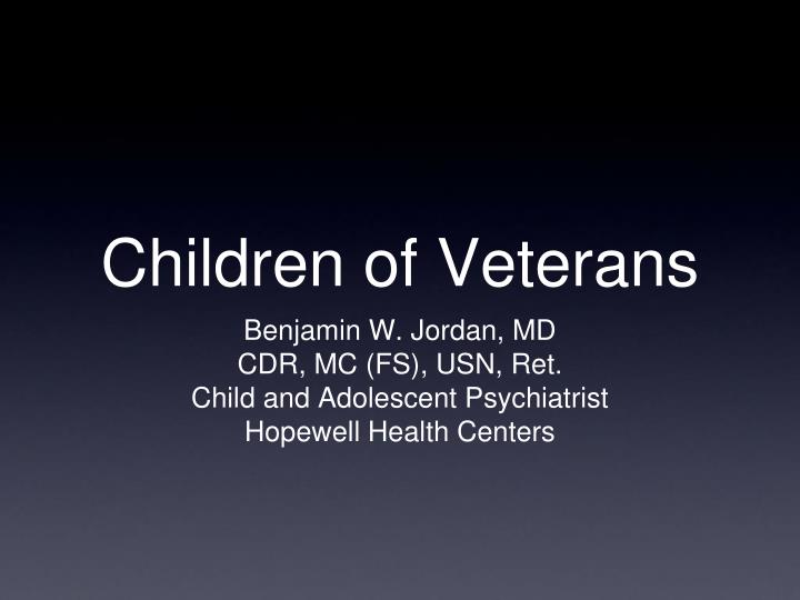 children of veterans