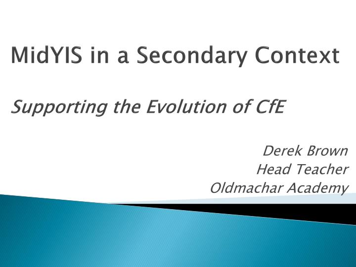 midyis in a secondary context supporting the evolution of cfe