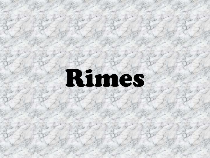 rimes