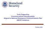 Tools Supporting Communications Interoperability - slide 1