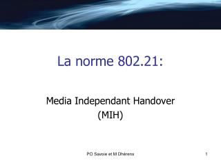 la norme 802 21