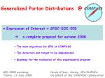 Generalized Parton Distributions @ - slide 1